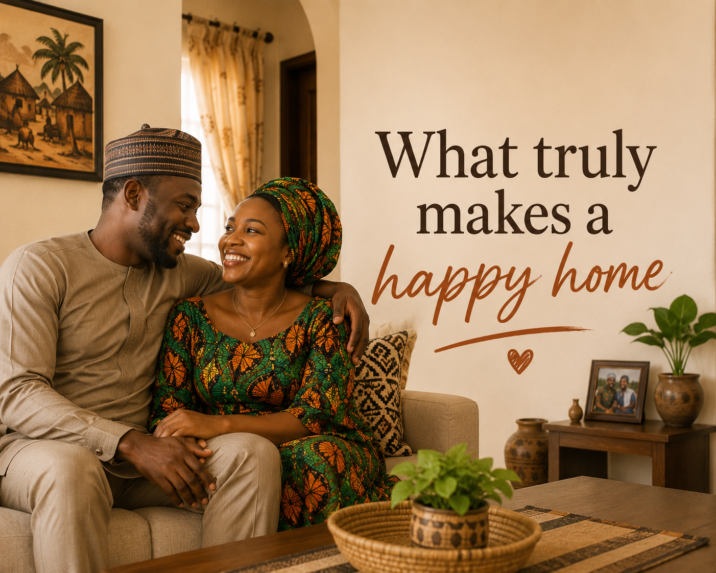 What truly makes a happy home, Nigerian couple’s guide.